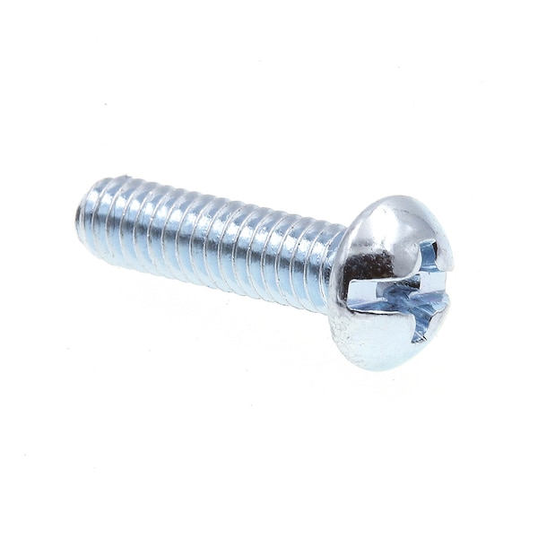 Prime-Line Machine Screw, Round, Phil/Sltd Comb Drive No. 8-32 X 5/8in Zinc Plated Steel 100PK 9003533 - main